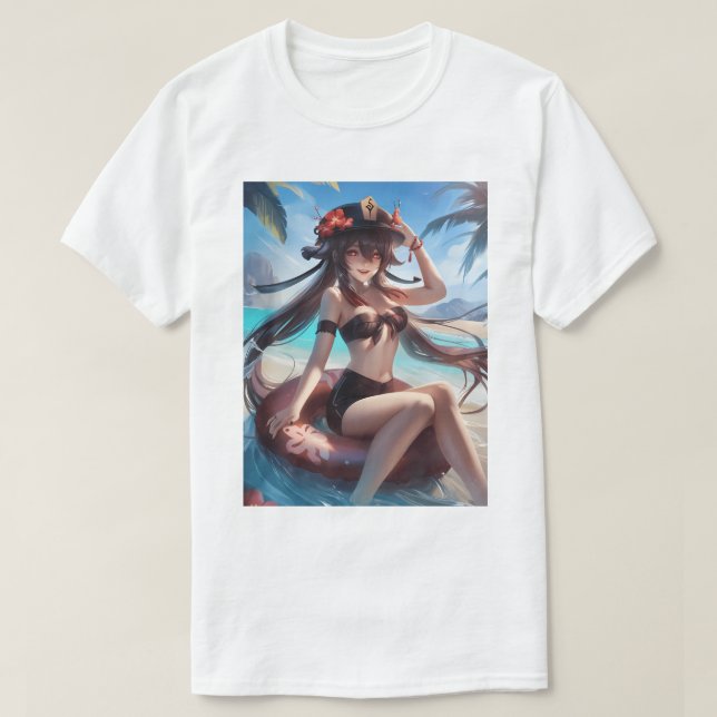 Camiseta Hu Tao maiô 38 (Frente do Design)