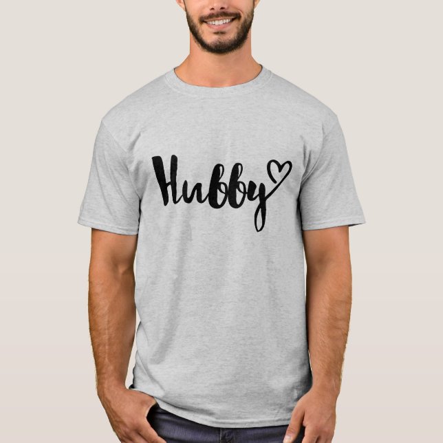 Camiseta Hubby com um Coração (Frente)