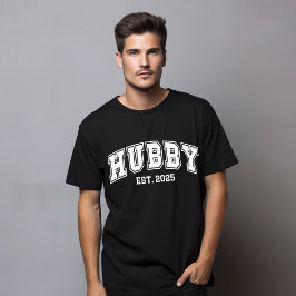 Camiseta Hubby Estabelecido em 2025, Recem casados
