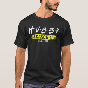 Camiseta Hubby Season 45 Est 1977 Casamento 45Th Wedding An