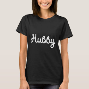 Camiseta Hubby Sr. Groom Em Casamento Com Bride Vintag