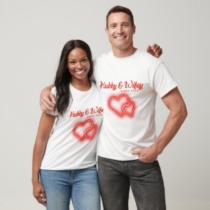 Camiseta Hubby & Wifey desde 2023