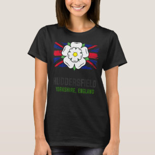 Camiseta Huddersfield Yorkshire Rosa Flag Idea Women & Unit