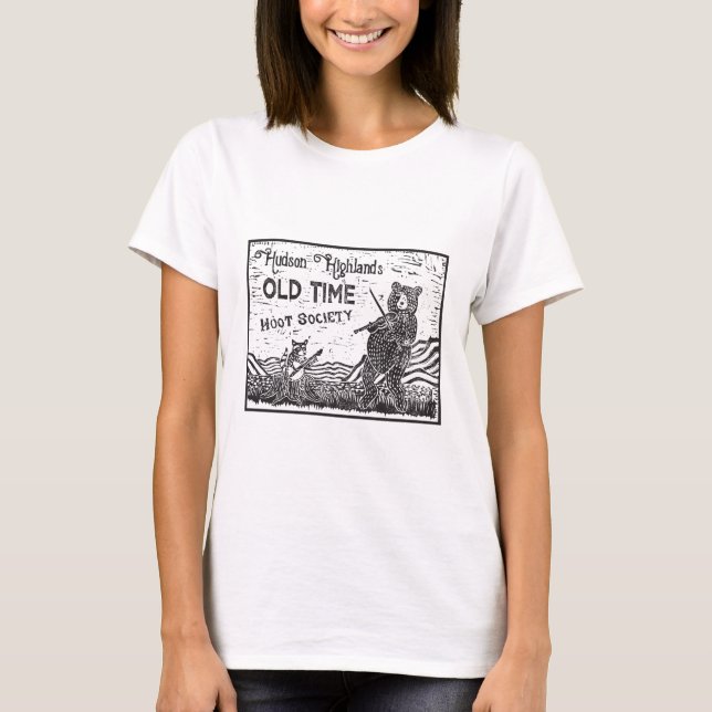 Camiseta Hudson Highlands Old Time Hoot Society Tee! Mulher (Frente)