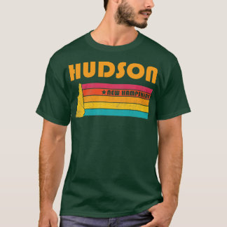 Camiseta Hudson New Hampshire Vintage angustiou Souvenir