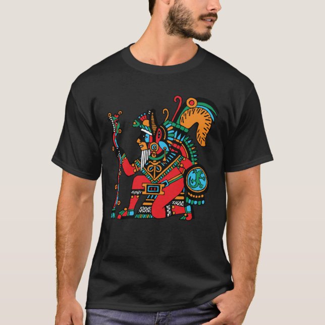Camiseta Huehuecoyotl - O Antigo Coyote - Um Trickster (Frente)