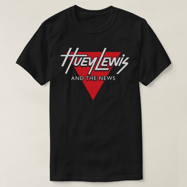 Camiseta Huey Lewis e o News Classic T Shirt (Frente do Design)