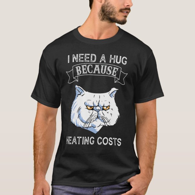 Camiseta Hug Cat Hug Heat Bills (Frente)