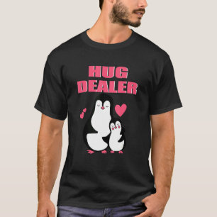 Camiseta Hug Dealer Cute Pinguin Festival de Música Free Hu