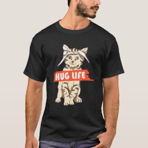 Camiseta Hug Life Kitten Cat Festival Touchy Free Hug