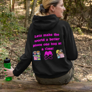 Camiseta Hug Personalizável Promovendo Hoodie