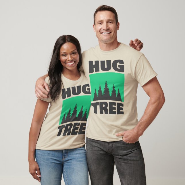 Camiseta Hug Tree - Adoro O Gráfico Da Floresta (Unissex)