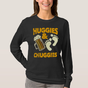 Camiseta Huggies E Chuggies Futuro Engraçado Festa Padre