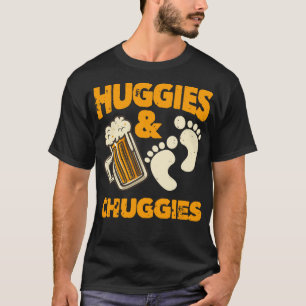 Camiseta Huggies e Chuggies Futuro Engraçado Festa Padre Gi