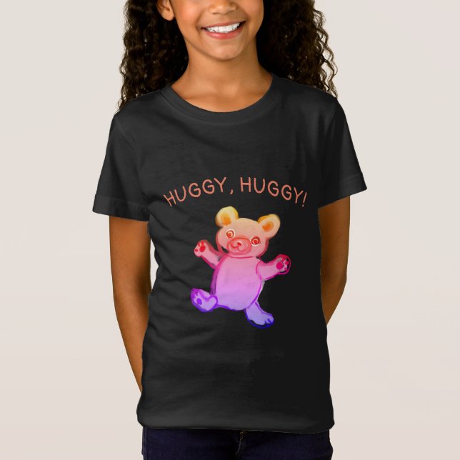Camiseta Huggy, abraço, ursinho (Frente)