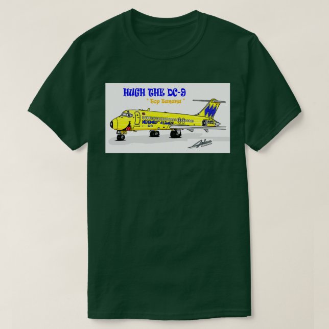 Camiseta Hughes Airwest DC9  (Frente do Design)