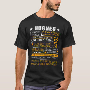 Camiseta Hughes Name Gift - Hughes - Hughes Surname