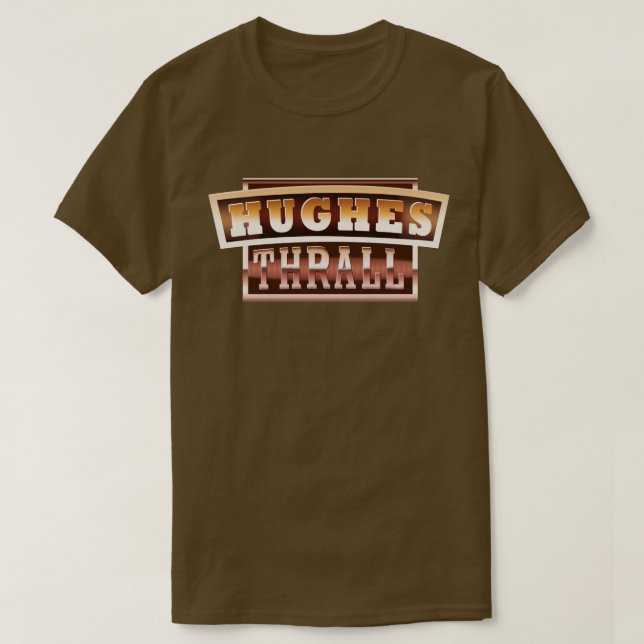 Camiseta Hughes/t-shirt homens do encalço (Frente do Design)