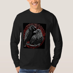 Camiseta Hugin & Munin O Mito Nórdico Viking de Ravens Odin