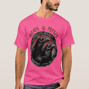 Camiseta Hugin & Munin O Mito Nórdico Viking de Ravens Odin