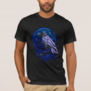 Camiseta Huginn o Corvo Meia-Noite Notícias Nórdicas