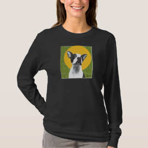 Camiseta Hugo 619 Com Um Halo Boston Terrier Halo Green