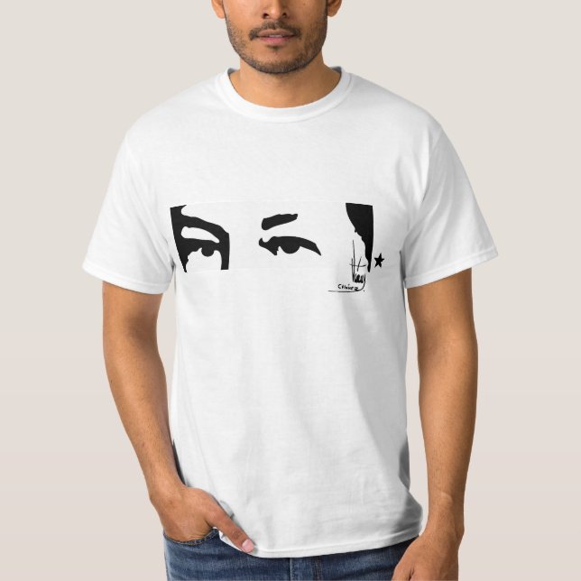 Camiseta Hugo Chávez: Ojos y firma (Frente)