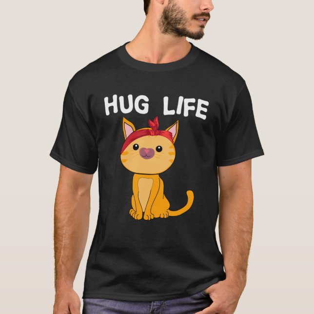 Camiseta Hugs do Festival de Música de Gato de Gatinhos Gat (Frente)