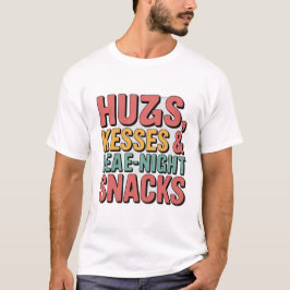 Camiseta “Hugs, Kisses & Late-Night Snacks”