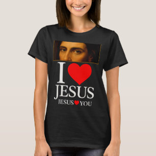 Camiseta Hugvyn Eu Amo Jesus Eu Amo Jesus Fé Americano C