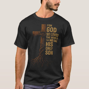 Camiseta Hugvyn Jesus Deus Amou Tanto o Mundo Cruz João 3_1