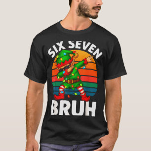 Camiseta Hugvyn Seis Sete 6 7 Meme Dabbing Elfo Alegre Nata