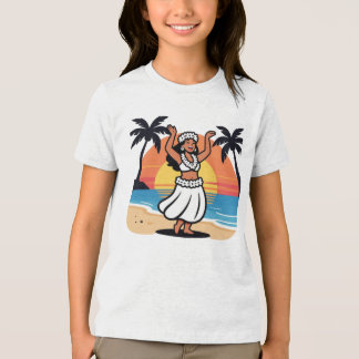 Camiseta Hula dance beach party sunset tropical island art