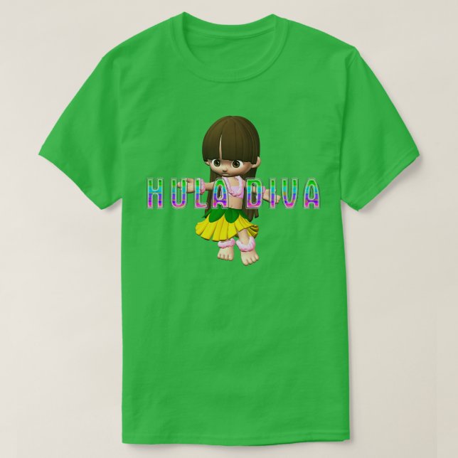 Camiseta Hula Diva TShirt (Frente do Design)