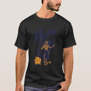 Camiseta Hula Hawaiian Girl Vintage Graphic