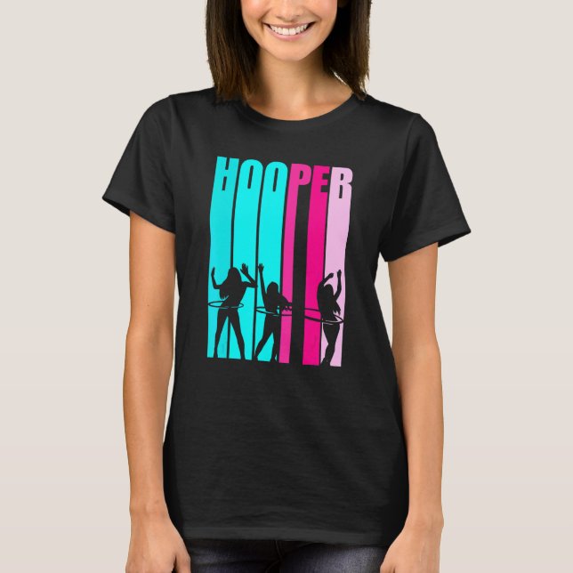 Camiseta Hula Hooping Girls Dançando Com H Ponderado (Frente)
