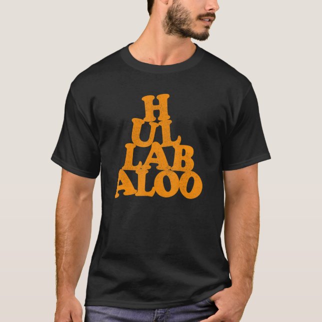 Camiseta Hullabaloo In A Pile Of Letters Worn Effect (Frente)