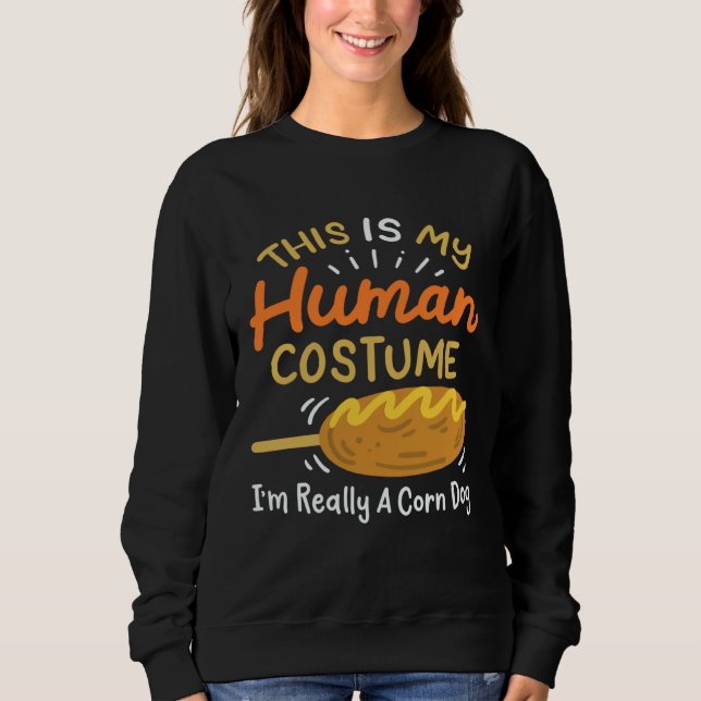 Camiseta Human Costume Corn Dog (Frente)