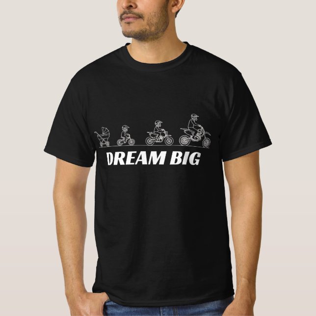 Camiseta Human Evolution - Motocross (Frente)