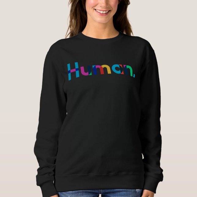 Camiseta HUMAN Gay Pride Month Transgender Rainbow LGBTQ 4 (Frente)