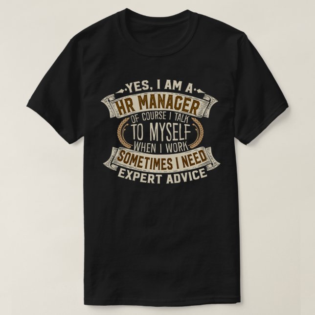 Camiseta Human Resource Manager I Men Women Gift I HR Manag (Frente do Design)