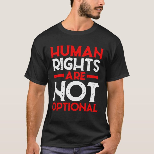 Camiseta Human Rights Are Not Optional (Frente)