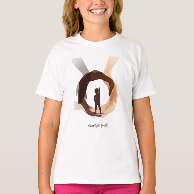 Camiseta Human Rights for All – Minimal Diversity Circle De (Frente)