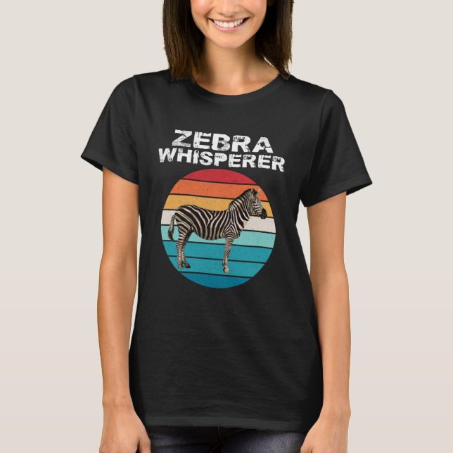 Camiseta Human Whisperer Zebra  Zebra  Zookeeper (Frente)