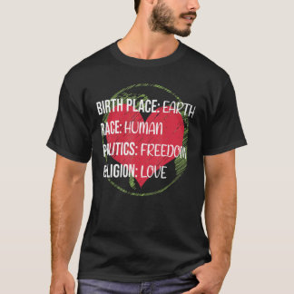Camiseta Humanista Orgulhoso da Paz