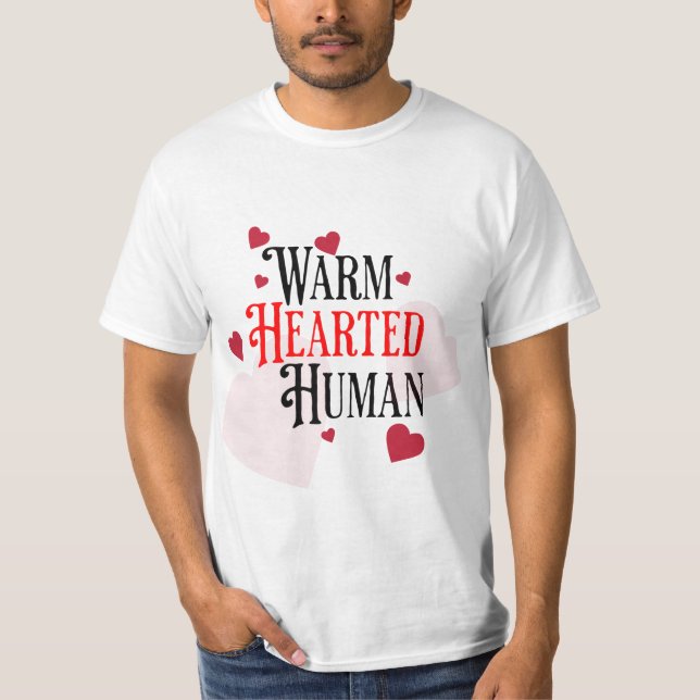 Camiseta Humano de coração quente (Frente)