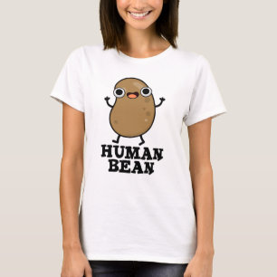 Camiseta Humano Engraçado De Bean Humano Ser Canhoto