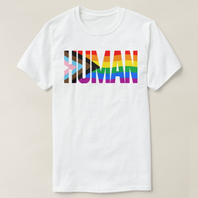 CAMISETA HUMANO LGBTQ (Frente do Design)