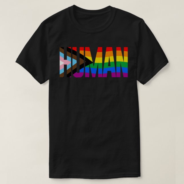 CAMISETA HUMANO LGBTQ (Frente do Design)