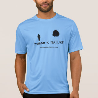 Camiseta Humano Menor que a Natureza